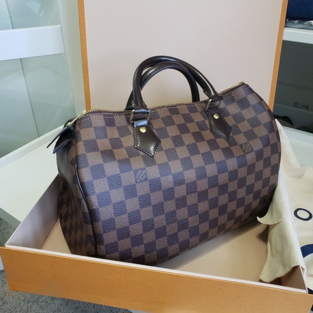 LIKE New Authentic Louis Vuitton Speedy 30 Damier